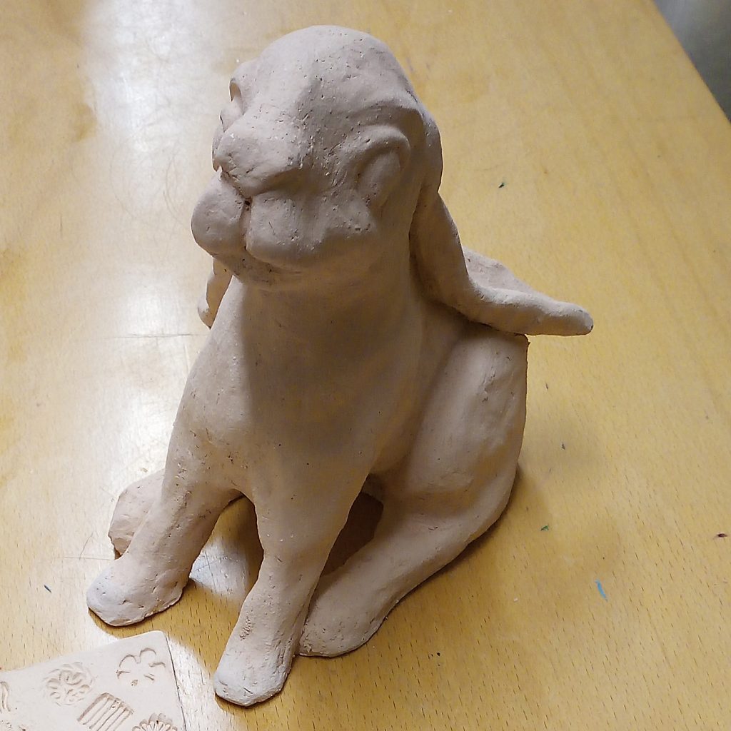 Arctic Hare after Bisque Firing
